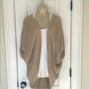 NWOT, ELLA MOSS, size Medium Beige Open-Knit Women's Sweater